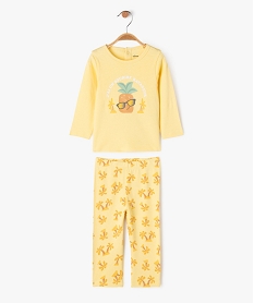 GEMO Pyjama 2 pièces à motifs exotiques bébé garçon jaune standard