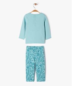 pyjama 2 pieces en jersey imprime bebe bleuJ848901_3