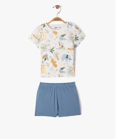 GEMO Pyjama 2 pièces avec motifs animaux de la jungle bébé garçon bleu standard