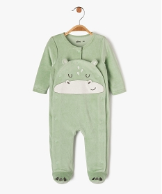 GEMO Pyjama en velours avec motif dinosaure bébé garçon Vert