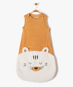 GEMO Gigoteuse hiver en velours avec motif ours TOG 25 marron standard
