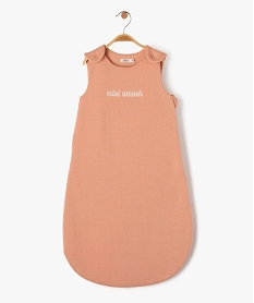 GEMO Gigoteuse avec message brodé bébé fille TOG 2 rose standard