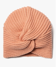 GEMO Bonnet bébé fille en maille torsadée Rose