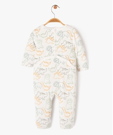 pyjama dors-bien en velours a motifs dinosaures bebe garcon beige pyjamas veloursJ861501_2