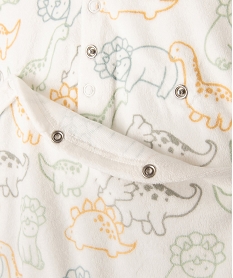 pyjama dors-bien en velours a motifs dinosaures bebe garcon beige pyjamas veloursJ861501_3