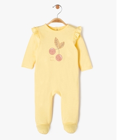 GEMO Pyjama dors-bien avec motif cerises bébé fille jaune standard