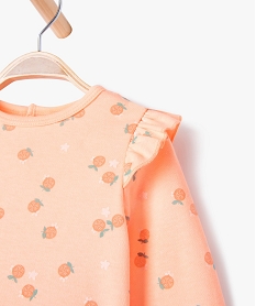 pyjama dors-bien avec volants sur les epaules bebe fille orangeJ863101_2