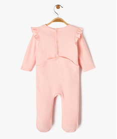 pyjama dors-bien en coton avec volants sur les epaules bebe fille roseJ863201_4