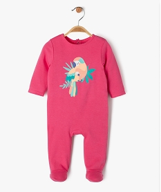 GEMO Pyjama dors-bien en coton avec motif pailleté bébé fille Rose