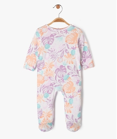 GEMO Pyjama dors-bien à motif feuillage exotique bébé fille Violet