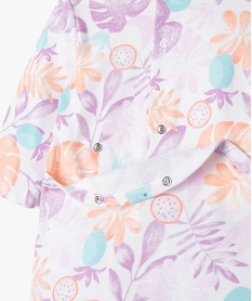 pyjama dors-bien a motif feuillage exotique bebe fille violetJ863601_2