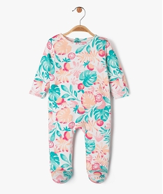GEMO Pyjama dors-bien à motif feuillage exotique bébé fille Vert