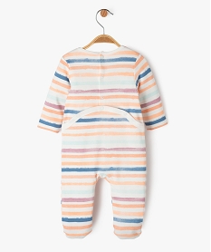 pyjama dors-bien en coton a rayures bebe garcon orangeJ864001_3