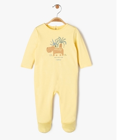 GEMO Pyjama dors-bien avec motif exotique bébé garçon Jaune