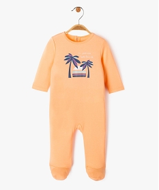 GEMO Pyjama dors-bien avec motif exotique bébé garçon Orange