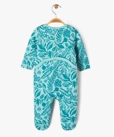 pyjama dors-bien avec motifs exotiques et message bebe bleuJ864301_4