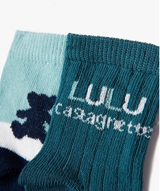 chaussettes a motifs bebe garcon (lot de 2) - lulucastagnette bleu standardJ869001_2