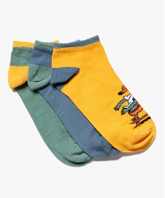 chaussettes ultra courtes imprimees animaux garcon bleu standardJ872201_1