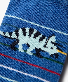 chaussettes ultra courtes a motifs dinosaures garcon (lot de 3) blanc standardJ872301_2