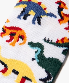 chaussettes ultra courtes a motifs dinosaures garcon (lot de 3) blanc standardJ872301_3