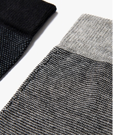 chaussettes hautes a micro motifs homme (lot de 3) noir standardJ872401_2