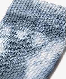 chaussettes hautes tie and dye homme (lot de 3) bleu standardJ872601_2