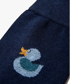 chaussettes hautes a motif canards homme (lot de 2) bleuJ872801_2