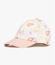 GEMO Casquette à motifs fruits bébé fille Rose