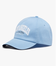 GEMO Casquette en coton avec inscription Los Angeles Bleu