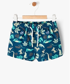 GEMO Short de bain à motifs de la jungle bébé garçon Bleu