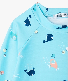 tee-shirt de bain anti uv a motifs marins bebe garcon bleuJ879301_2