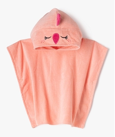 cape de bain en eponge bebe fille avec capuche poule roseJ879401_1