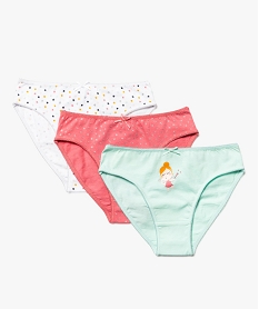 GEMO Culottes en coton avec motifs étoiles fille (lot de 3) Multicolore