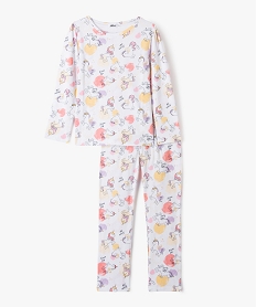 pyjama en coton avec motifs licornes fille imprime pyjamasJ882201_1