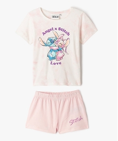 GEMO Pyjashort à motif Stitch et Angel fille - Disney Imprimé