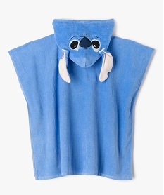 sortie de bain poncho a capuche avec oreilles amovibles enfant - disney stitch bleuJ883401_3