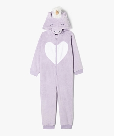 GEMO Combinaison pyjama licorne avec capuche fille Violet