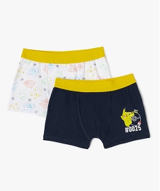 boxers motif pikachu garcon (lot de 2) - pokemon bleuJ886101_1