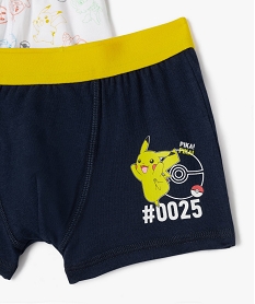 boxers motif pikachu garcon (lot de 2) - pokemon bleuJ886101_2