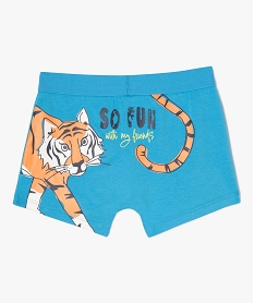 boxers en coton stretch avec motifs jungle garcon (lot de 2) bleuJ886201_3