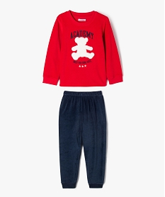 GEMO Pyjama velours 2 pièces garçon - LuluCastagnette rouge standard