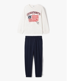 pyjama en coton avec drapeau americain garcon - lulucastagnette beige pyjamasJ886601_1