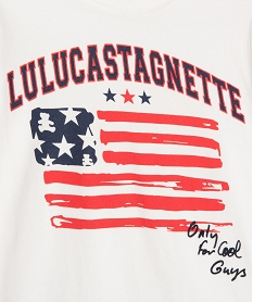 pyjama en coton avec drapeau americain garcon - lulucastagnette beige pyjamasJ886601_2
