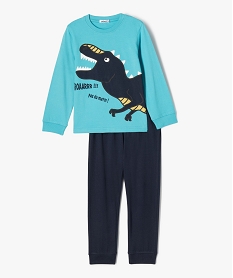 GEMO Pyjama en coton avec motif dinosaure garçon bleu standard
