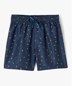 GEMO Short de bain à micro motifs dauphins garçon Bleu