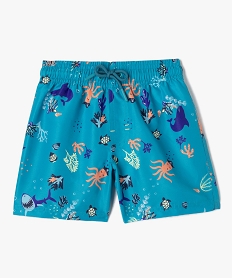 GEMO Short de bain à motifs marins garçon Bleu