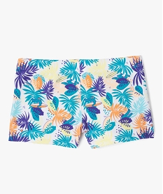 GEMO Maillot de bain boxer à motifs exotiques garçon Multicolore