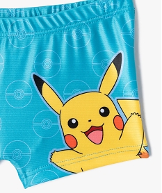 boxer de bain a motif pikachu garcon - pokemon bleuJ889201_2