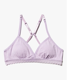 GEMO Soutien-gorge triangle spécial dos nageur fille Violet