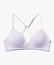 GEMO Soutien-gorge avec bonnets paddés et bretelles multipositions fille Violet